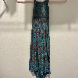 adorable blue bohemian summer dress